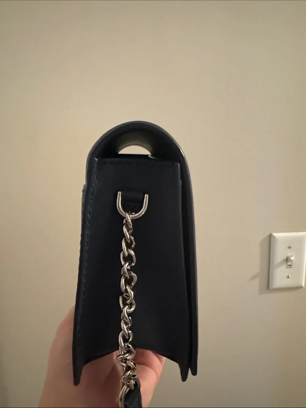 Michael Kors Navy Blue Leather Crossbody Bag